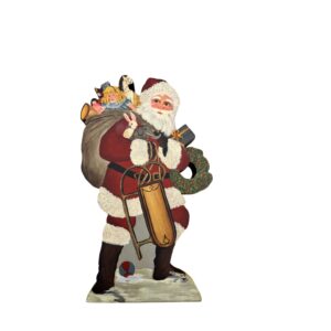 SC131 - Red Suited Santa with a Sled